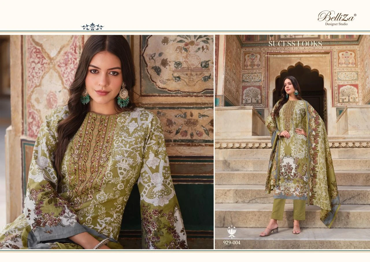 Belliza Designer Naira Vol 56 Pure Cotton Digital Prints Wholesale Pakistani Print Salwar Suit Catalog — Wholesale Pakistani Suits, Belliza Designer wholesale from Surat - Gallery Image 5
